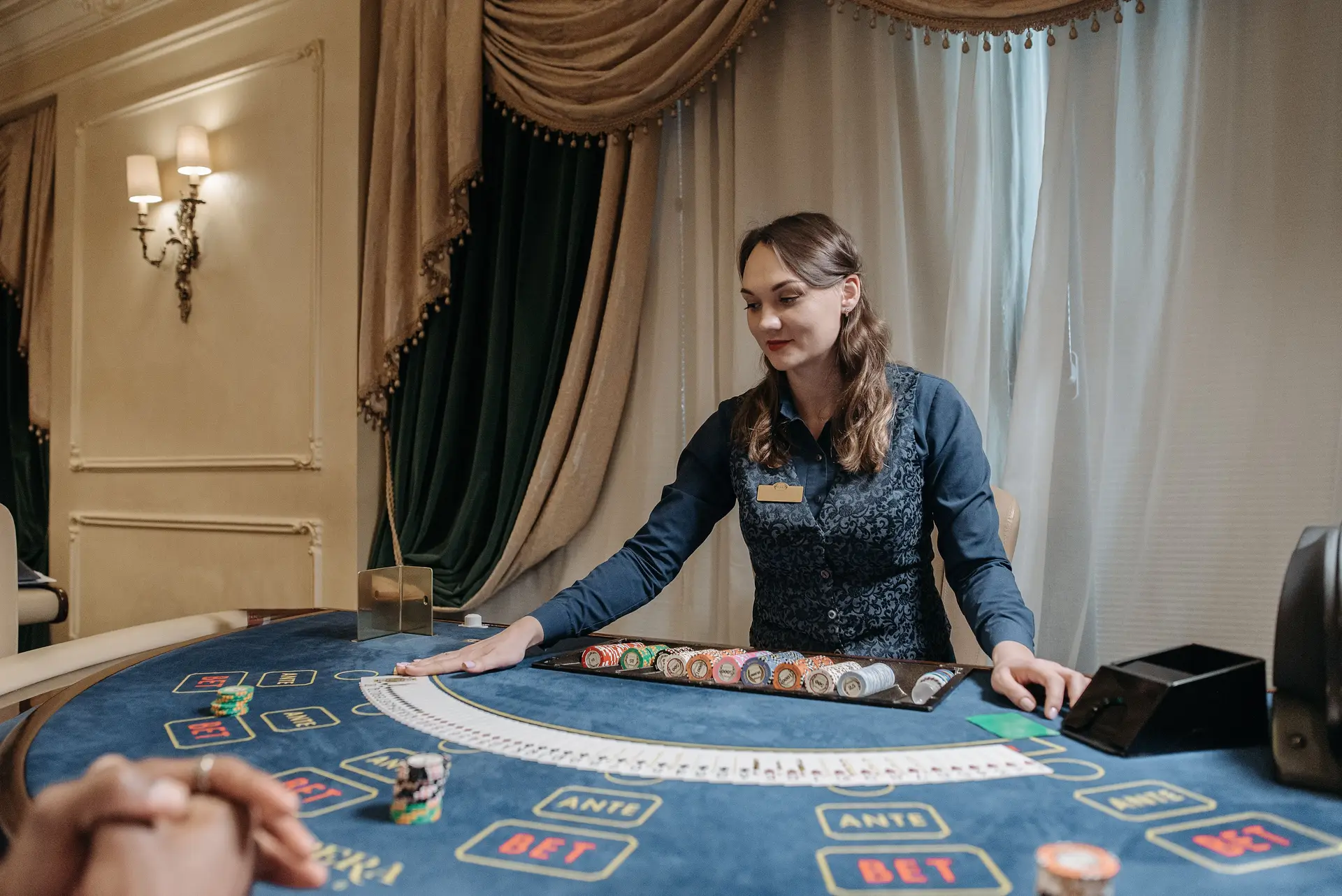Blackjack table at MerquessianroyalInn